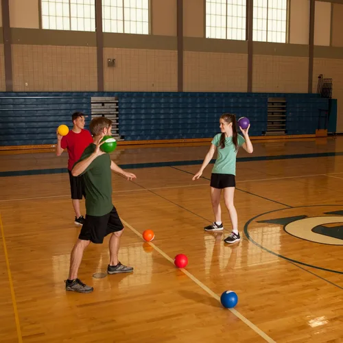 Vista 7 de Champion Sports® Rhino Skin® Juego de pelotas de eva de bajo rebote y unidades individuales para patio de juegos, educación física, patio trasero