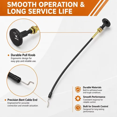 Vista 6 de 1-603336 1603336 Cable de estrangulador de control para cortacésped Toro Exmark Zero Turn Z Master 1603336 290-799-A 290-799 for Toro and for