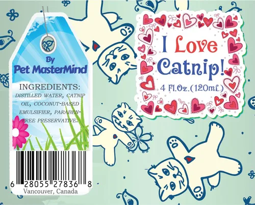 Vista 2 de Pet MasterMind I Love Catnip Spray para gatos - Espray de hierba gatera ideal para gatos