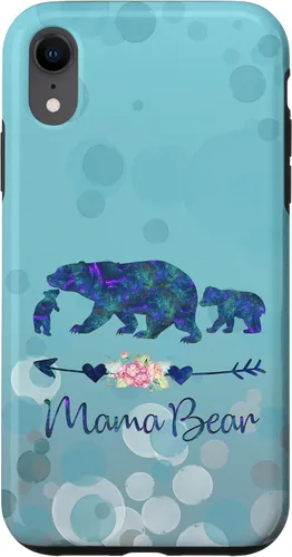 Vista 25 de iPhone 12 Pro Max - Carcasa para iPhone 12, diseño floral, color azul claro