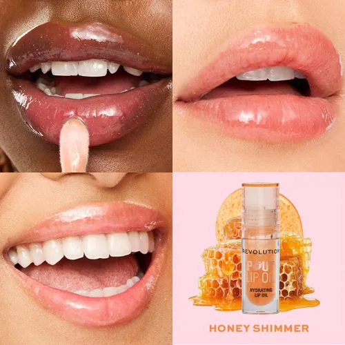 Vista 13 de Revolution Pout - Aceite de labios Juicy Peach Durazno (Juicy Peach)