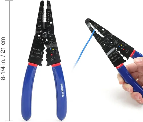 Vista 9 de WORKPRO Kit de herramientas de prensado con conectores de alambre