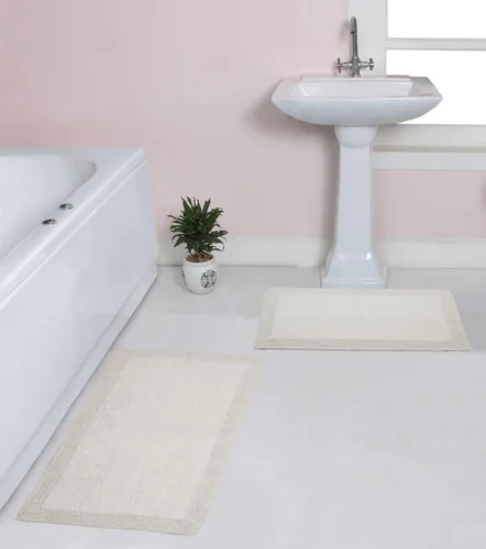 Vista 45 de Home Weavers Luxury Collection 100% Cotton Reversible Bathroom Rugs Set, Washable Rug, Soft Cotton Extra Soft and Absorbent Bath Rug, Kitchen Mat, 2