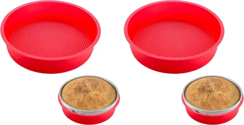 Vista 7 de Protector de baño de agua de tarta de queso de silicona para molde desmontable de 8 '', 8.5