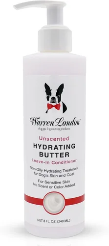 Vista 8 de Warren London Mantequilla Hidratante Acondicionador Sin Enjuague para Mascotas para Perros Loción para Piel y Pelaje Acondicionador de Aloe