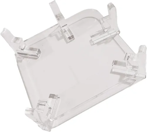 Vista 3 de Práctico soporte de escritorio de acrílico conveniente para portátil pequeño con mejora la ventilación y la disipación de calor