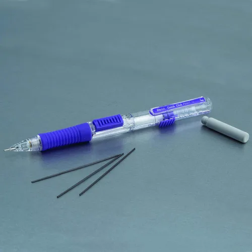 Vista 99 de Pentel QUICK CLICK - Portaminas mecánico (0.7mm), cuerpo verde, caja de 12 lápices (PD217D)