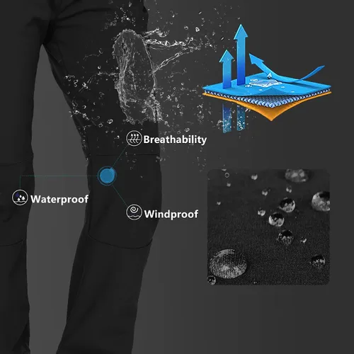 Vista 2 de Outdoor Ventures Homer - Pantalones de esquí para mujer con aislamiento de nieve