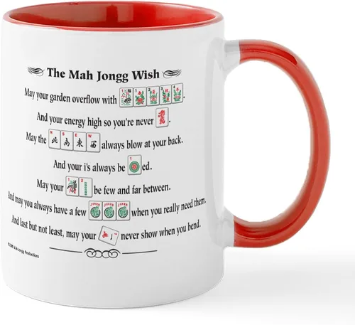 Vista 15 de CafePress Mahjong Mugs - Taza de café de cerámica de 11 oz (11.0 fl oz)