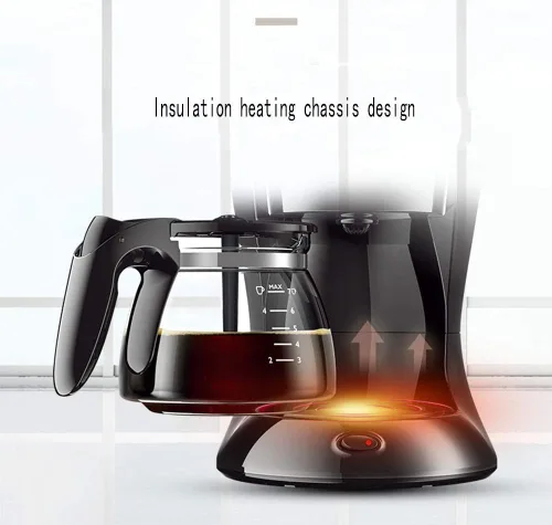 Vista 2 de Máquina de café completamente automática, riego por goteo americano, antigoteo, programable, aislamiento de 1 hora Interesante
