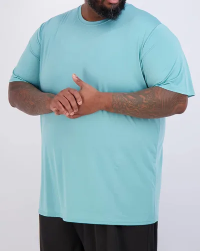 Vista 3 de Real Essentials Paquete de 3 Camiseta de manga larga y corta para hombre, tallas grandes y altas, para hombre (3XT-5XT)