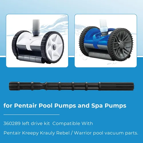 Vista 3 de Piezas de repuesto para limpiador de piscinas Pentair 360289 - Kit de accionamiento izquierdo, repuesto para Pentair Kreepy Krauly Rebel Warrior