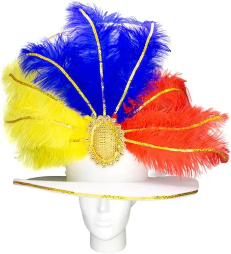 Vista 106 de Foam Party Hats: Feathers Princess Crown – Handmade Fancy Feather Crown for Weddings, Parties & Costumes