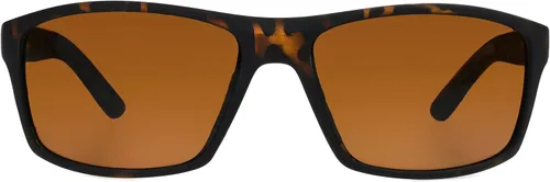 Vista 3 de Panama Jack Men's Rubber Tort Wrap Sunglasses, Tortoise, 54