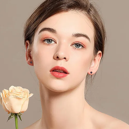 Vista 6 de Aretes de tuerca para mujer, aretes de perlas negras para mujer, hipoalergénicos, clásicos, redondos, regalo para madre, esposa, novia, día de San