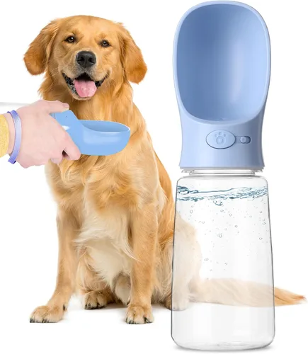 Vista 14 de Mr. Pen Botella de agua portátil para perro, 19 onzas, grande, azul marino, dispensador de botellas de agua para perros de viaje, no apto