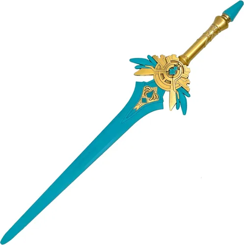 Vista 12 de Espada de espuma inspirada en juegos de fantasía, mediana, unisex, adulta, espada de artes marciales, estilo Skyward Sword 2, cosplay, LARP