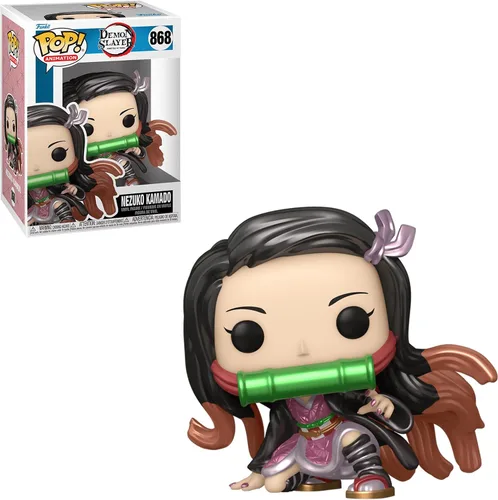 Vista 3 de Funko Pop Demon Slayer Nezuko Kamado Toystop LACC Exclusivo Metálico