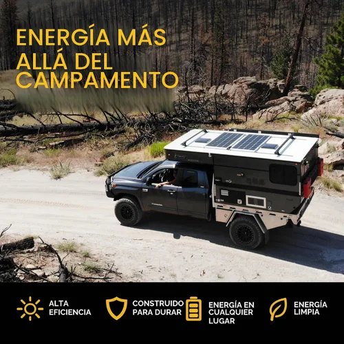 Vista 8 de ¡Go Power! Overlander juego solar Panel solar de plata