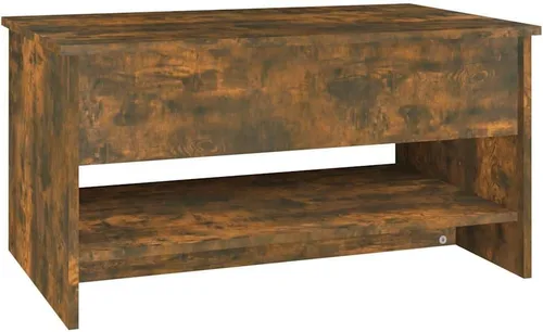 Vista 6 de Coffee Table Smoked Oak Engineered Wood, 31.5x19.7x15.7 in, Rectangular Living Room Furniture with Hidden Storage, Modern Mesa de Centro para Sala