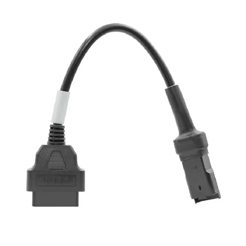 Vista 5 de Cable de motocicleta OBD compatible con Ducati 4 Pin Plug Cable de diagnóstico Cable de diagnóstico 2Pin a OBD2 4pin adaptador motocicleta coche