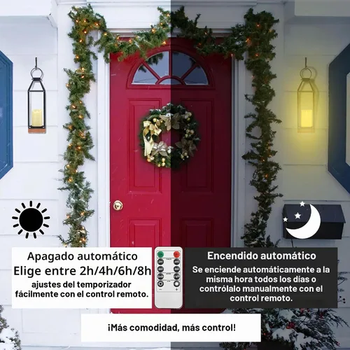 Vista 5 de Perfnique Linternas de metal con madera de pino, juego de 2 linternas de estilo casa de campo decorativas con vela sin llama impermeable y 14.8