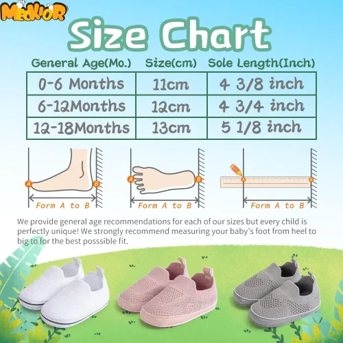 Vista 6 de Meckior - Zapatos para recién nacidos, tipo mocasines de lona con suela suave para recién nacidos, bebés, niños y niñas que estén dando sus primeros