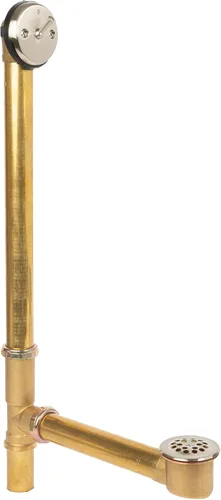 Vista 10 de Fine Fixtures Drenaje de ducha para bañera, tubo de latón calibre 20, kit de drenaje de desbordamiento de palanca de viaje, bronce antiguo