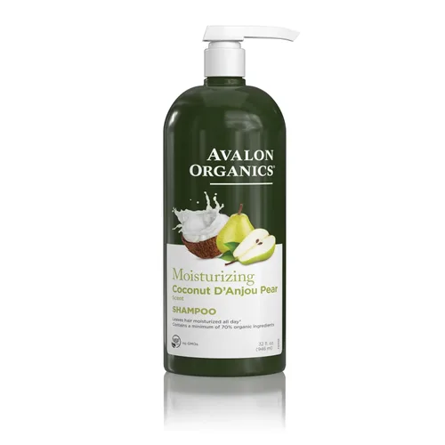 Vista 11 de Avalon Organics Champú de Coco y Pera Totalmente Natural, 11 Fl Oz