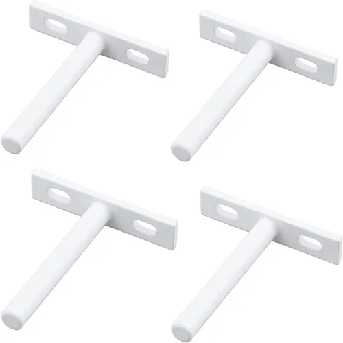 Vista 11 de Antrader Soporte de Estante Flotante Negro, 4 Piezas Soportes Ocultos de Estante de 2 Pulgadas Soporte Ciego de Estante Soportes Ocultos