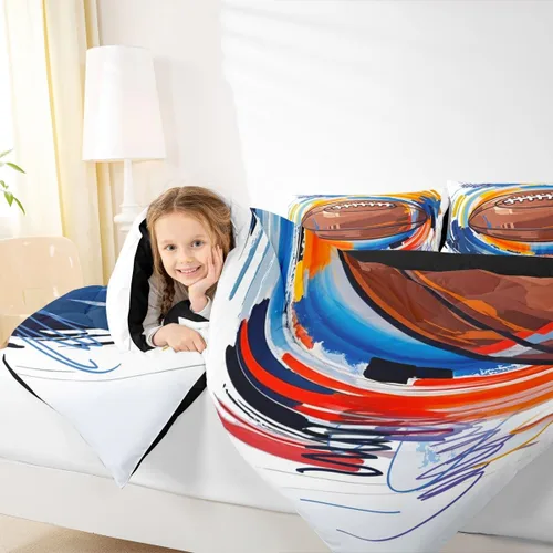 Vista 163 de Juego de ropa de cama de baloncesto para niños y adolescentes, juego de edredón deportivo para niños, tamaño matrimonial, suave, ligero, decoración