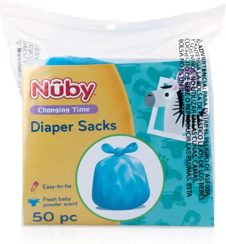 Vista 10 de Nuby Bolsas desechables para pañales, aroma fresco de polvo para bebé, paquete de 2 (50 unidades cada paquete)