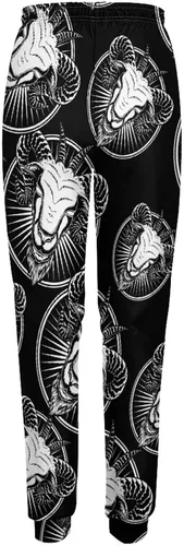 Vista 6 de Baphomet Head Womens Sweatpants High Waisted Jogger Pants Trousers with Pockets
