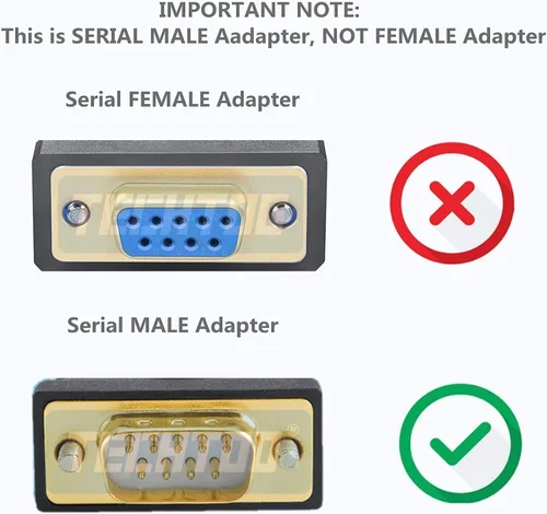 Vista 6 de TECHTOO Adaptador USB a Serial RS232 DB9 de 4 puertos USB a Seria Convertidor Serial Cable de 9 pines con tornillos de pulgar
