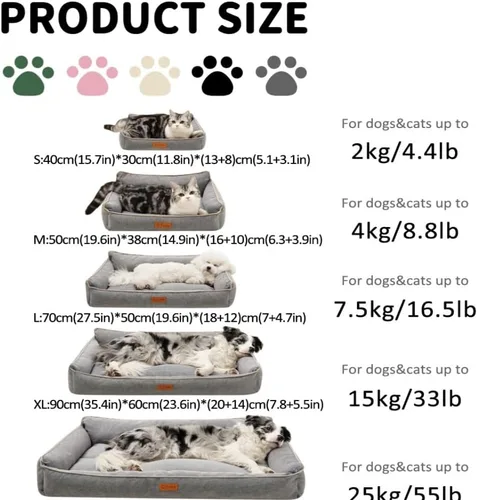 Vista 5 de Dog Bed Deluxe Plush Dog Crate Beds Comfy Kennel Pad Anti-Slip Pet Sleeping Mat Dogs Breeds Pet Bed