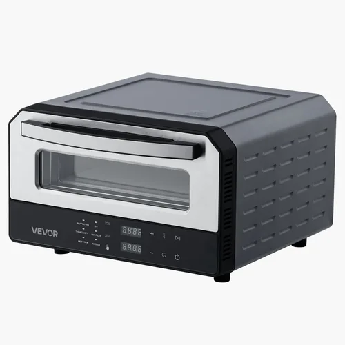 Vista 9 de Horno de pizza eléctrico VEVOR, Smart Pizzas Maker interior con 5 ajustes preestablecidos, horno de pizza de encimera de 12 pulgadas con pantalla