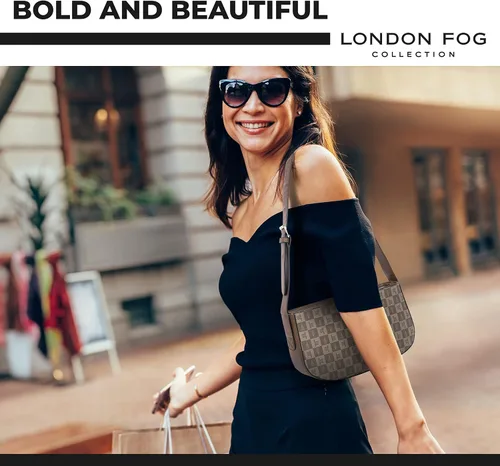 Vista 2 de LONDON FOG ASTOR and IRIS Bolso de hombro para mujer con correa ajustable