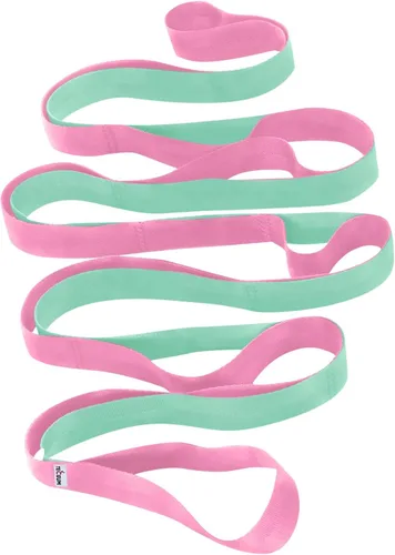 Vista 19 de TECEUM Stretching Strap with 10 Loops for Physical Therapy & Rehab Non-Elastic Yoga Stretch Band for Hamstring, Leg, Hip & Knee Rehab, Pilates