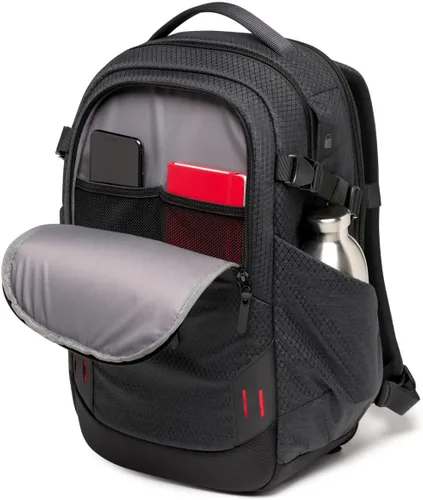Vista 7 de Manfrotto PRO Light Backloader S, mochila profesional para cámara, acceso superior y trasero, accesorio de doble trípode, mochila acolchada