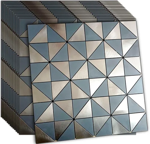 Vista 7 de Azulejo autoadhesivo contra salpicaduras de 10 hojas para cocina, azulejos autoadhesivos, pegar en tocadores de baño, chimenea, mesa de lavandería