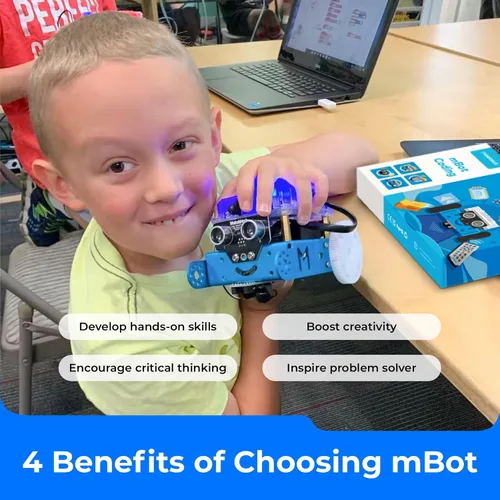 Vista 8 de Makeblock Kit de robot mBot con caja de codificación de arañazos + paquete de complemento de robot servo