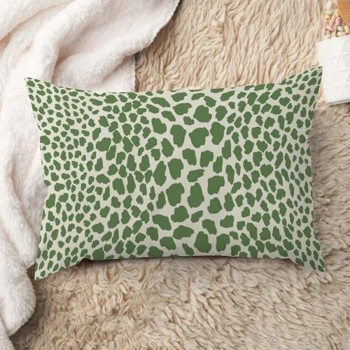 Vista 42 de ArogGeld Funda de almohada de lino azul con estampado de leopardo, diseño de vaca, diseño de animales de granja, color azul marino, guepardo