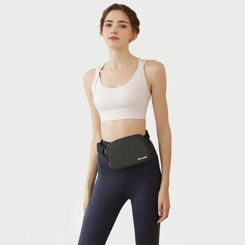 Vista 13 de Cangurera cruzada para mujer, mini bolsa para cinturón de 1 litro con correa ajustable de 32 a 51 pulgadas, bolsa de cintura pequeña para viajes