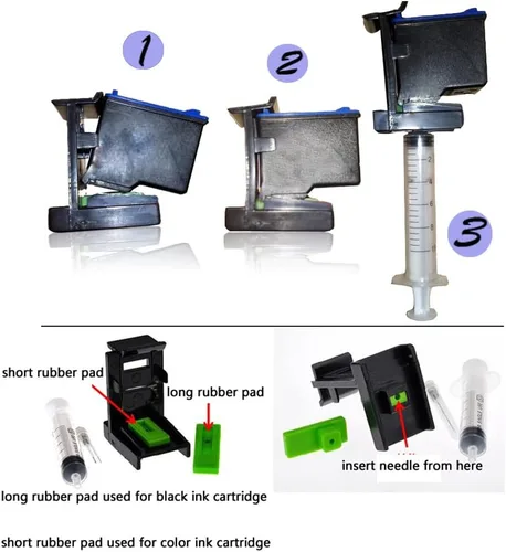 Vista 4 de UP Sistema de tinta continua de tinta DIY kits compatibles para HP 56 57 60 61 63 65 74 75 92 93 94 95 21 22 26 27 28 62 100 101 102 901 702 703 704
