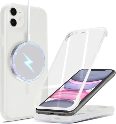 Vista 49 de Funda para iPhone 8 Plus con protector de pantalla, compatible con Magsafe, para iPhone 7 Plus, protector de pantalla integrado, funda delgada