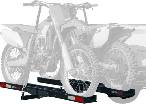 Vista 10 de Black Widow Portabicicletas Pro de Aluminio Anodizado para Bicicletas de Tierra para Bicicletas de Adultos, Motocicletas o Bicicletas de Neumáticos