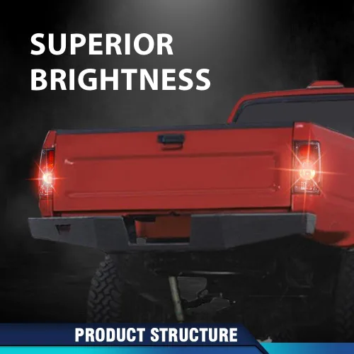 Vista 9 de PIT66 Conjunto de luces traseras compatible con camioneta Toyota Hilux Pickup Truck 1989 1990 1991 1992 1993 1994 1995, lámparas de freno traseras