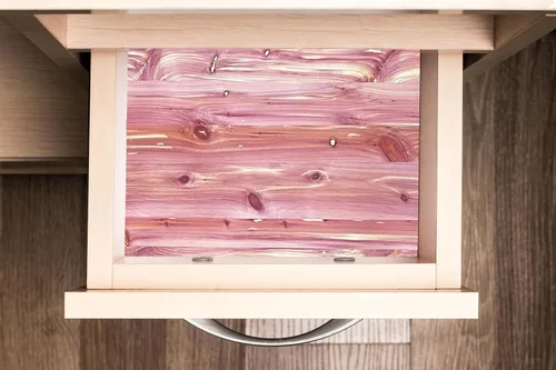 Vista 7 de 12" W x 96" L Cajón de cedro aromático/revestimiento de estante