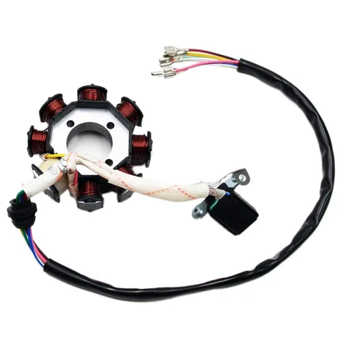 Vista 7 de PRO BAT Complete Electrics - Kit de arnés de cableado de 4 tiempos, 8 bobinas, estator CDI, luz trasera para 150 cc, 200 cc, 250 cc, 300 cc, 4