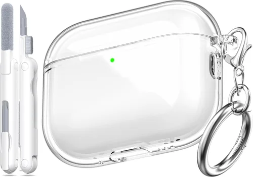 Vista 24 de Funda para Estuche de Airpods Pro de 2ª/1ª Generación, Compatible con Estuche de Airpods Pro de 2ª Gen Puerto de Carga USB C, Funda Suave
